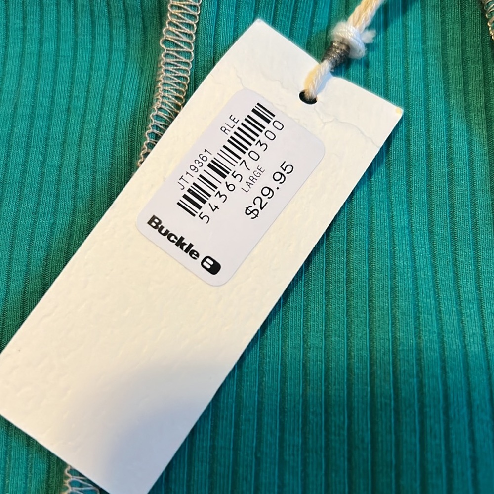 High Neck Ribbed Tank Top - Picture 5 of 8